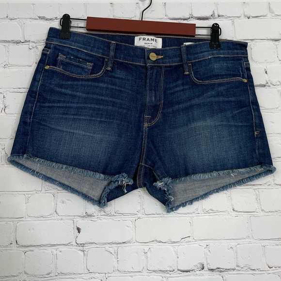 FRAME Le Cutoff Denim Shorts size 29